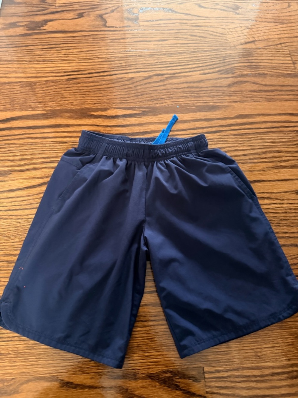 all in motion Navy Blue Elastic Waist Shorts with Blue Drawstring